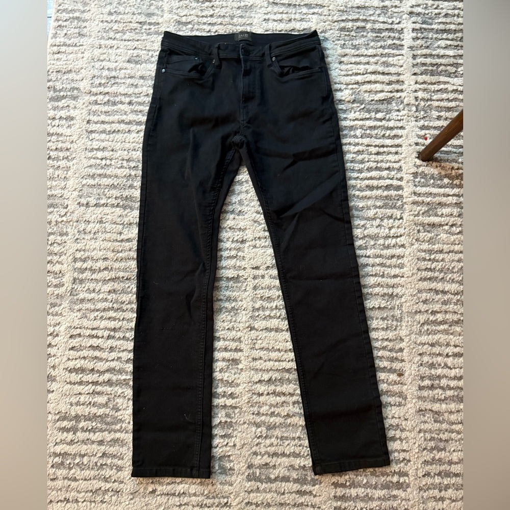 Jachs New York black straight skinny jeans size 32/34